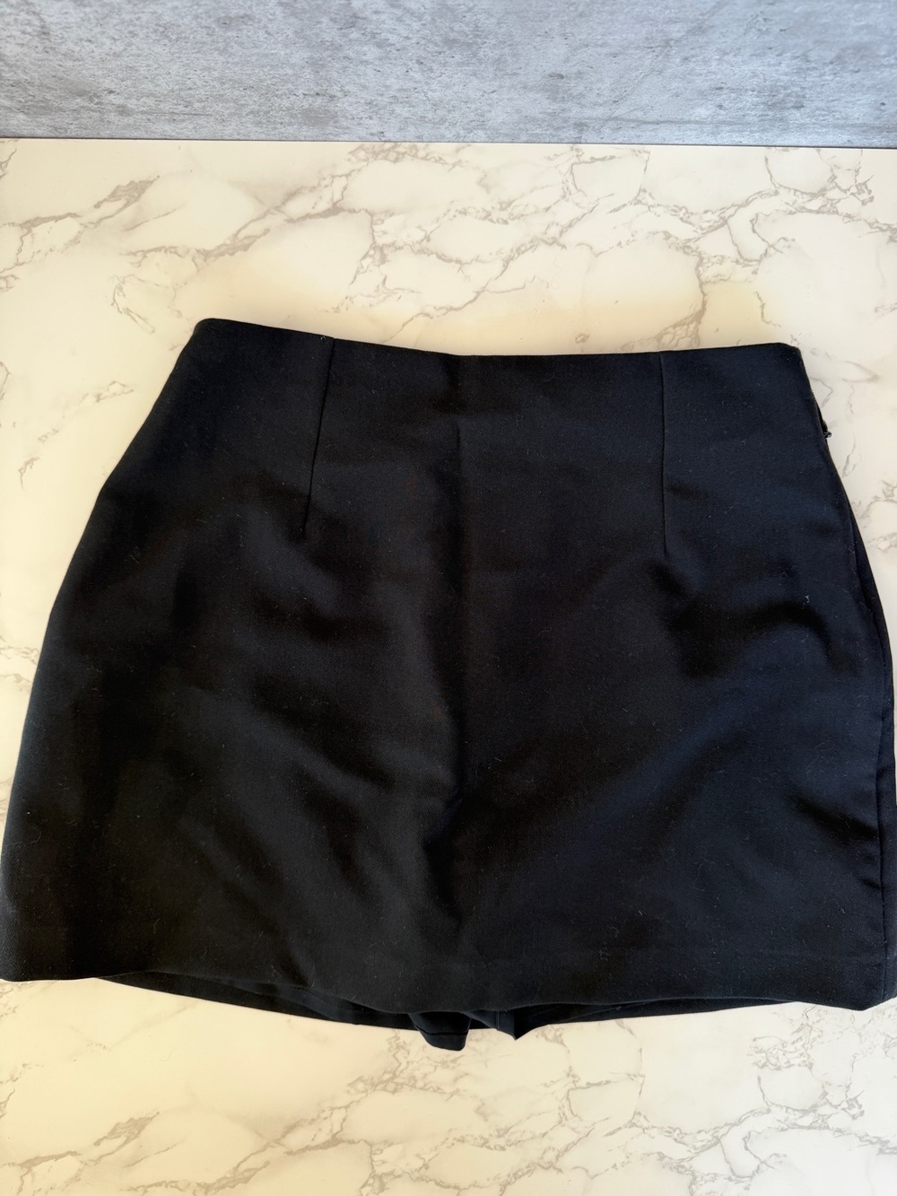 Abercrombie & Fitch Black Mini Skort with Elastic Waist